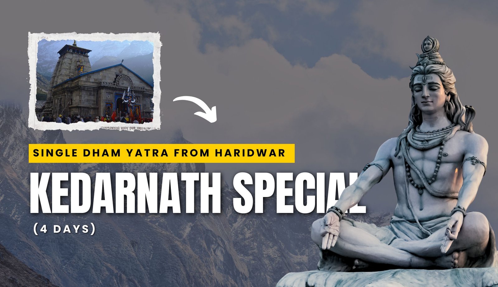Single Dham Yatra from Haridwar